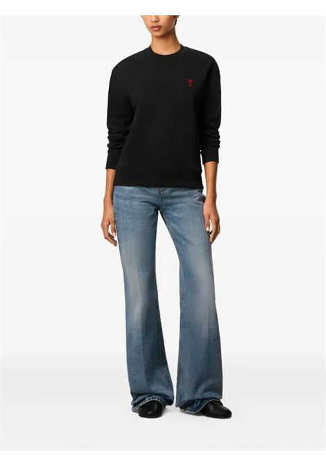 felpa adc uomo nera AMI PARIS | BFUSW035.730001